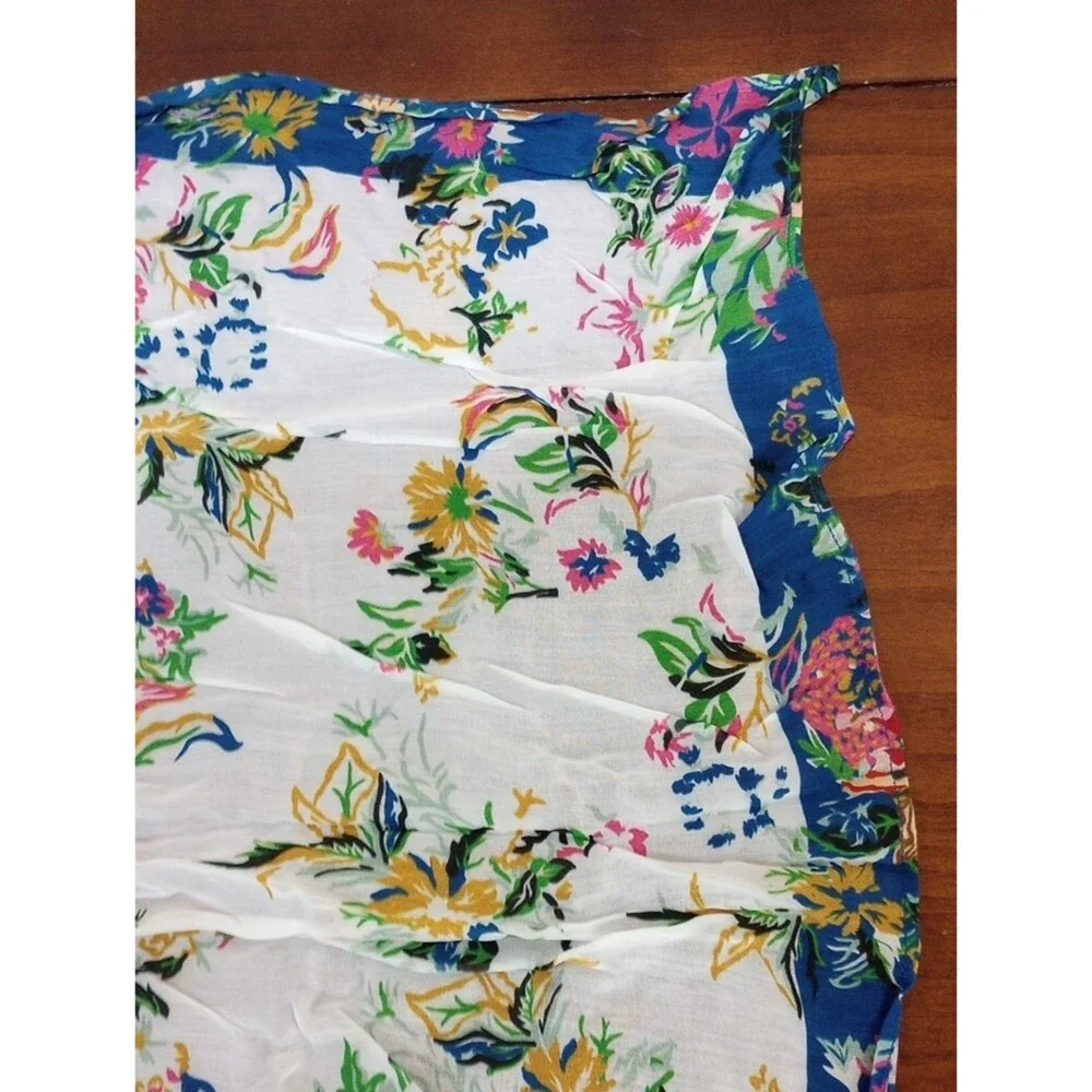 Anthropologie Buttercup Bandana Floral Scarf Hair Kerchief Bag Scarf